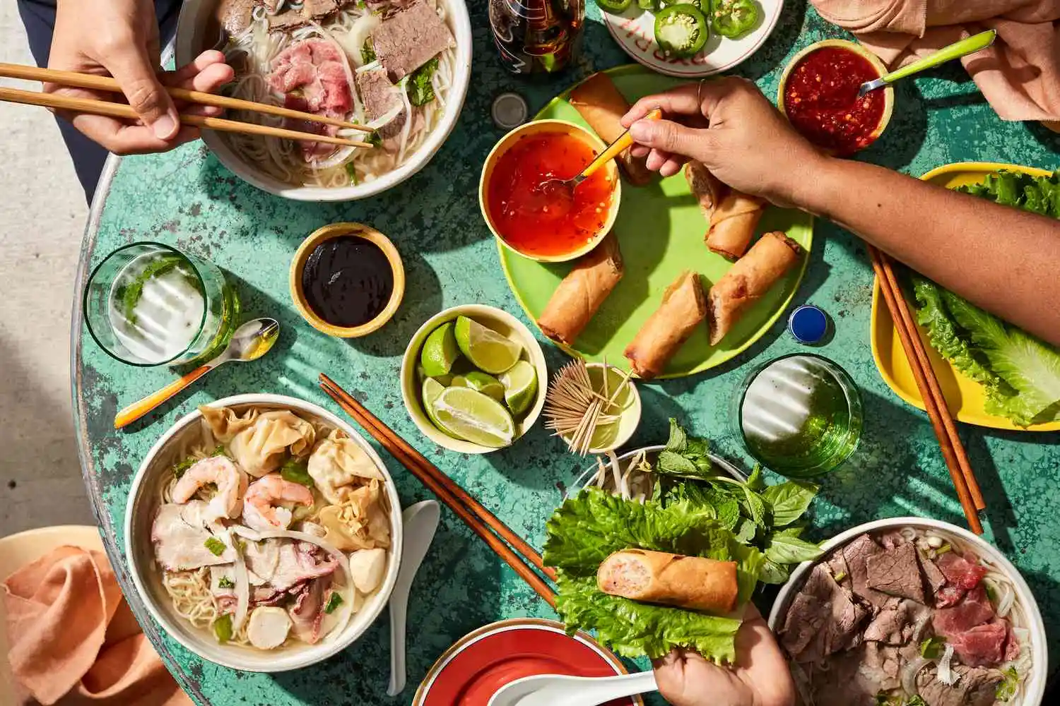 Vietnamese restaurant background